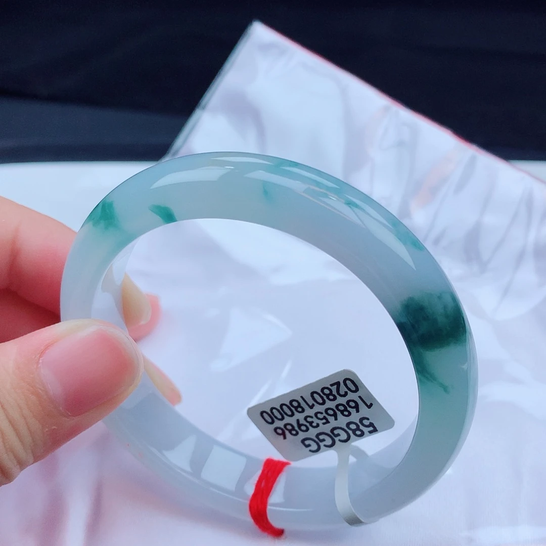 翡翠手镯未镶嵌天然缅甸翡翠A货手镯