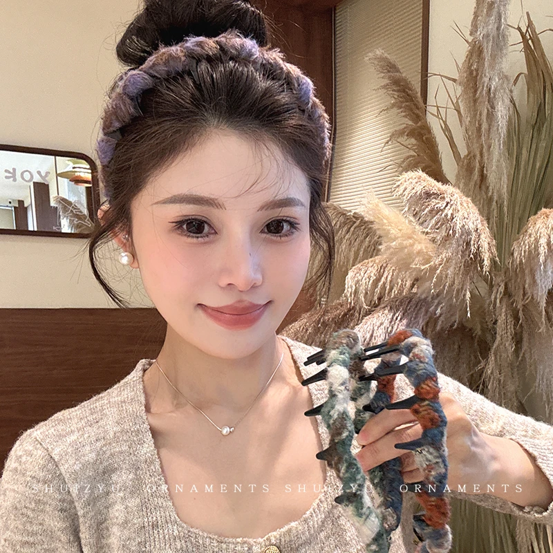 高颅顶发箍女款带齿高级感压发捆洗脸头箍防滑发卡女2025新款头饰