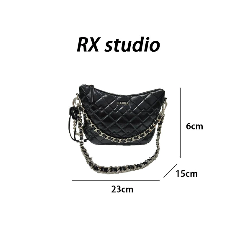 【母亲节礼物】SD-5319-黑色RAIN.CUN轻奢小众时尚女士包