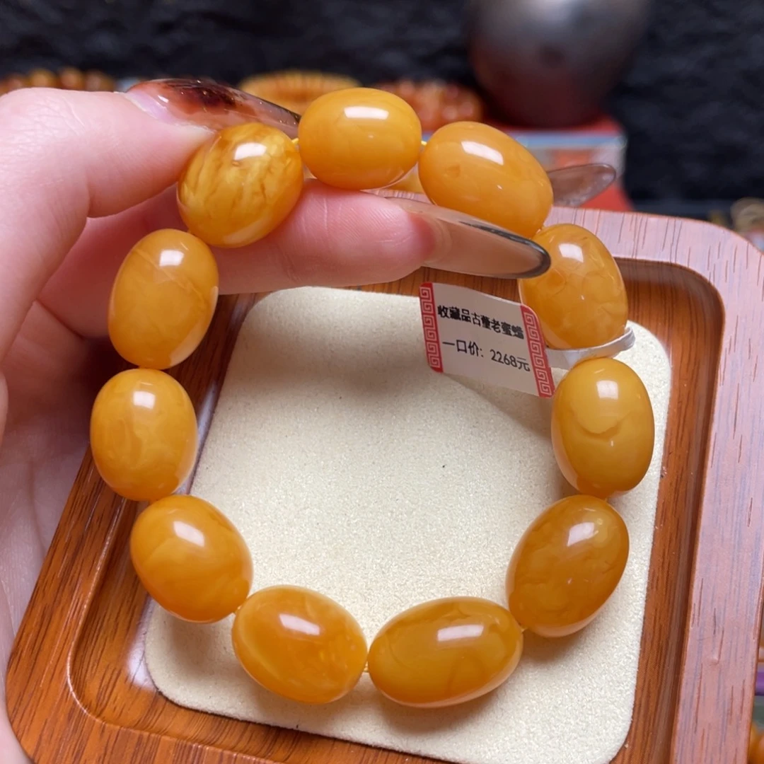 蜜蜡未镶嵌颈饰手串