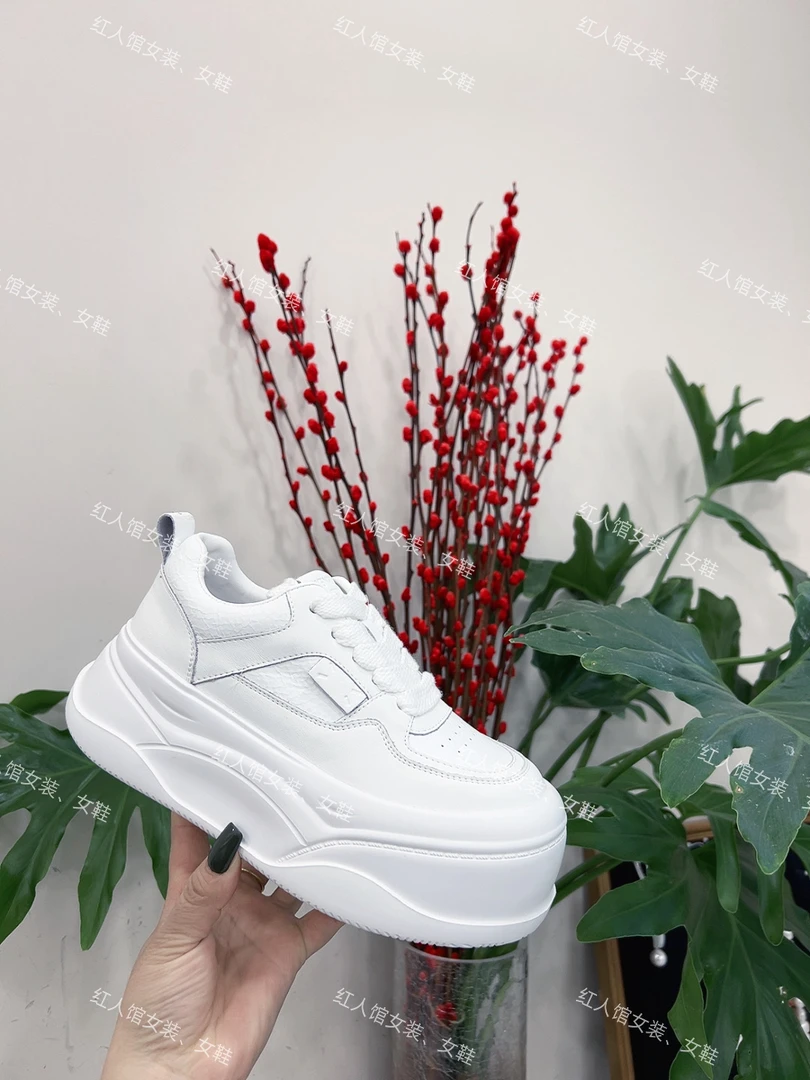 835设计款大头厚底复古小白鞋6