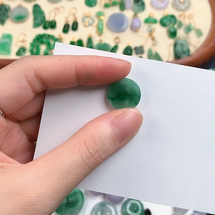 颈饰18K金镶嵌翡翠87425656788