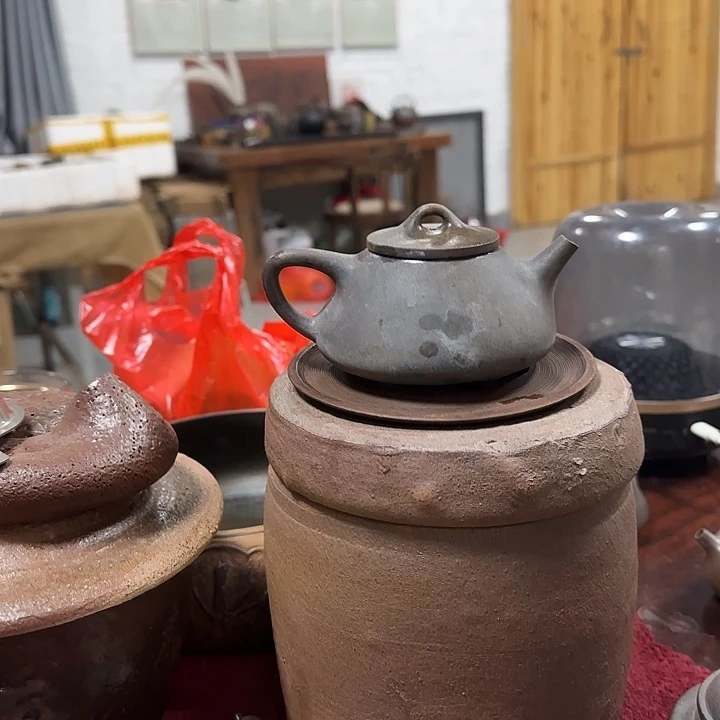紫砂茶壶坭兴陶柴烧