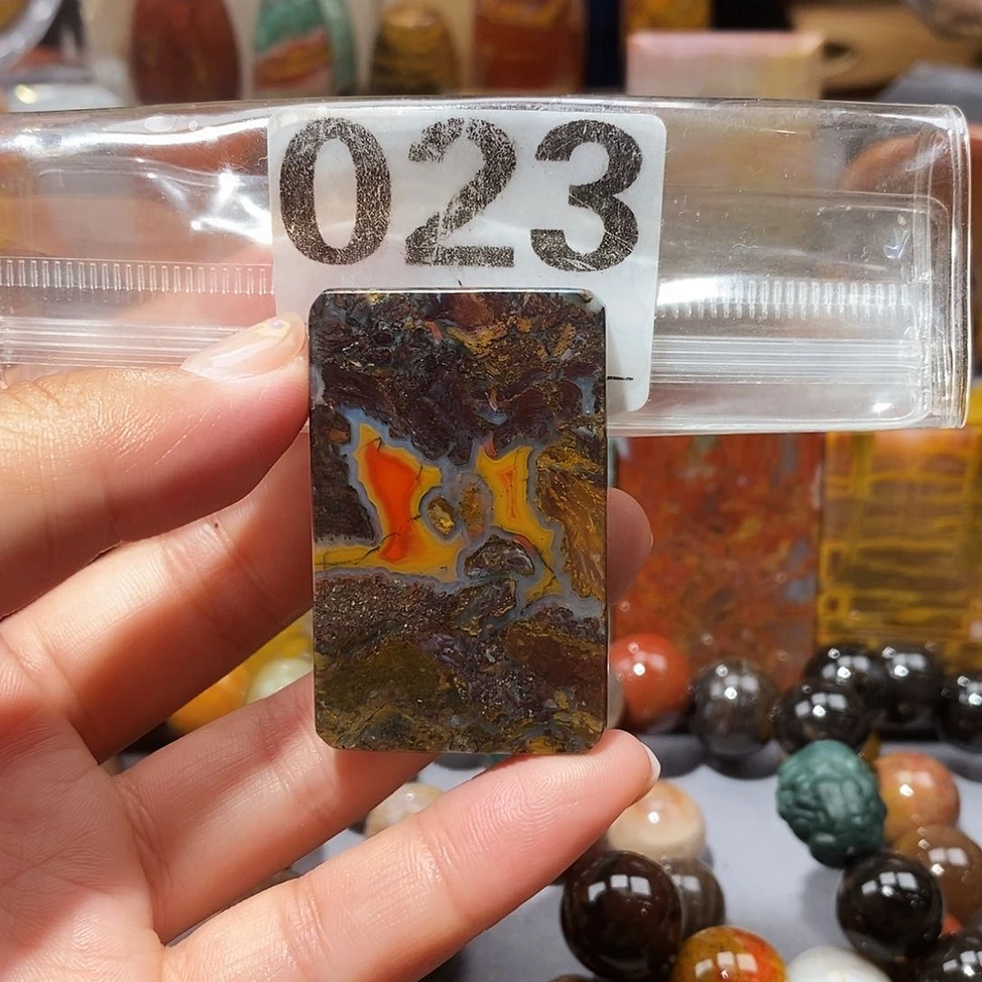 硅化玉天然北票硅化玉吊坠未镶嵌