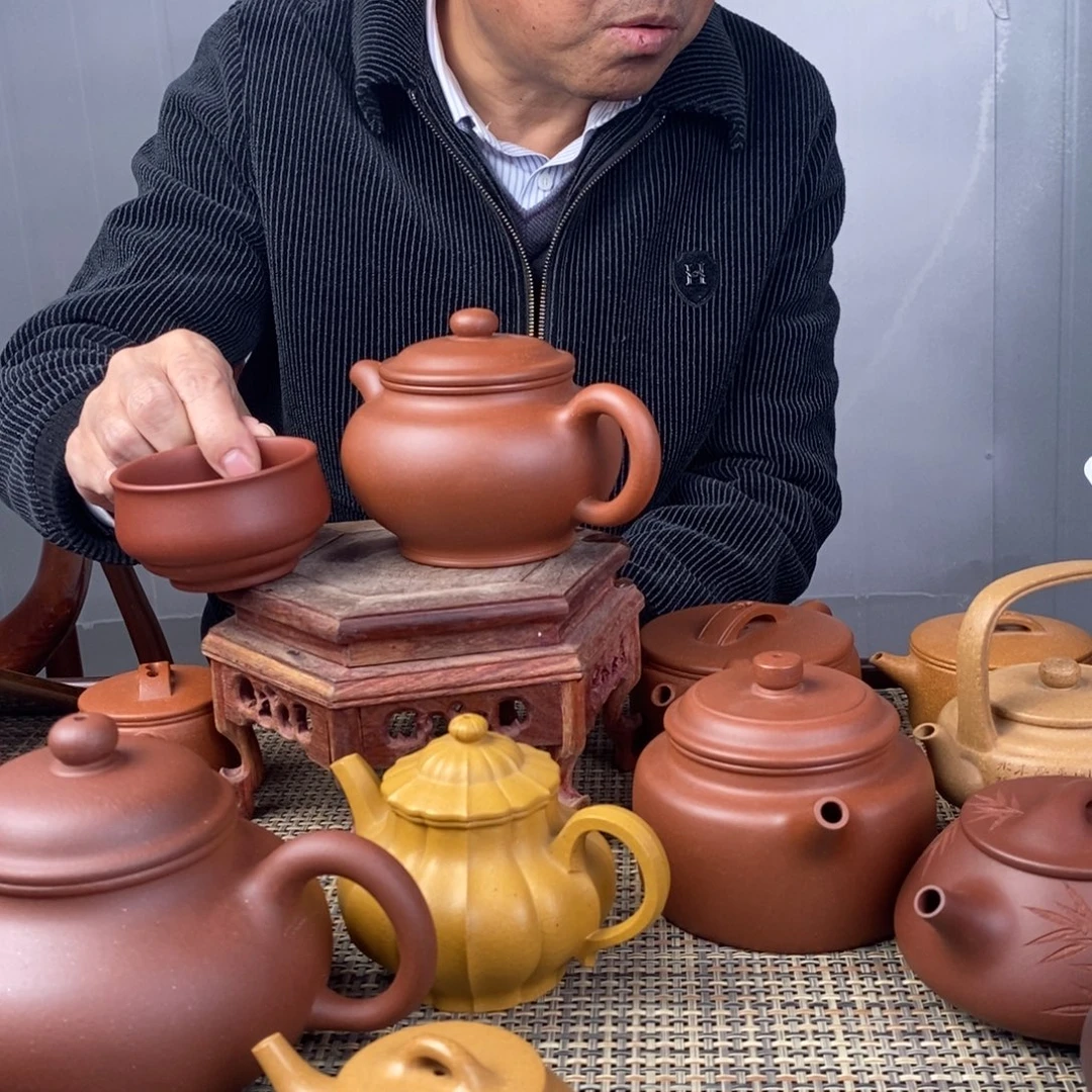 逍***游茶壶紫砂宜兴紫砂壶茶壶老丁山紫砂