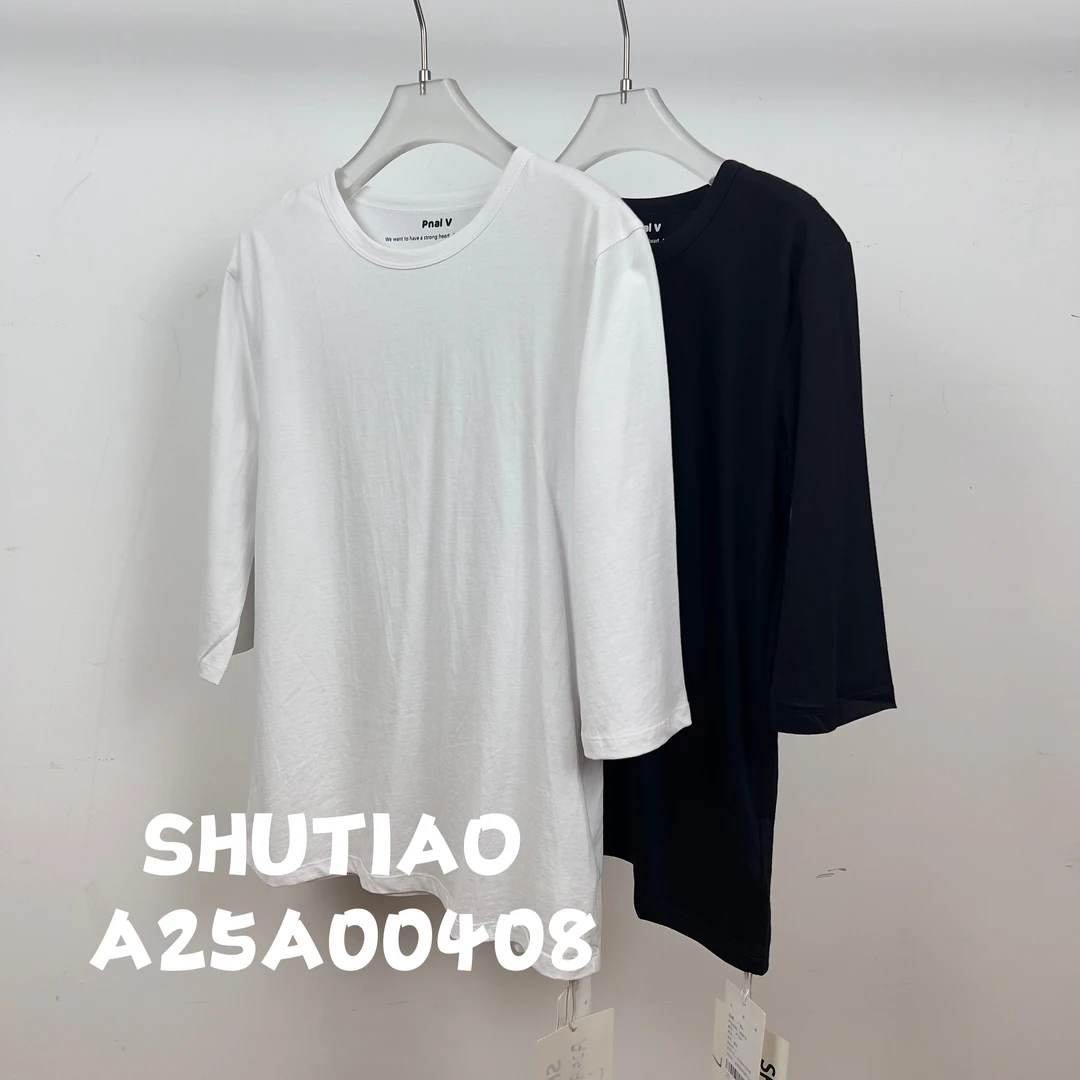 【SHUTIAO】2024秋冬：新款小众设计款T恤A25A00408