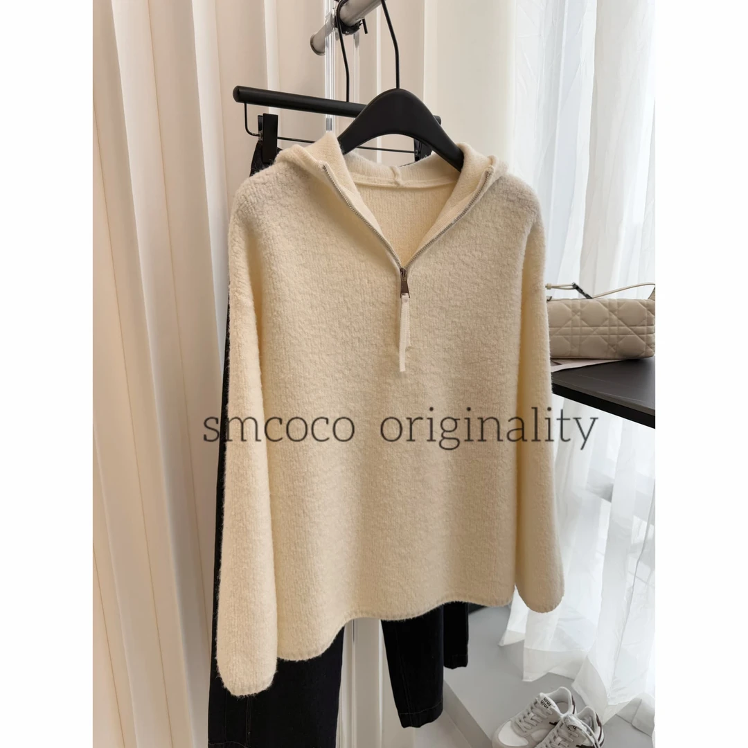 【秋冬新款】纯色软糯时尚气质显瘦休闲轻奢羊毛针织衫ZG1050