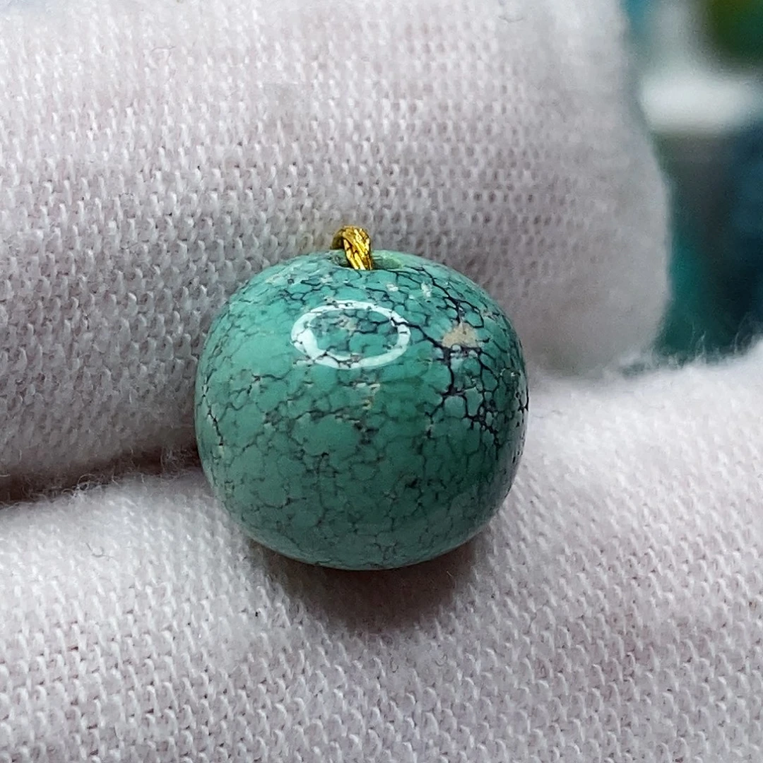 绿松石未镶嵌天然原矿 带武汉地大证书