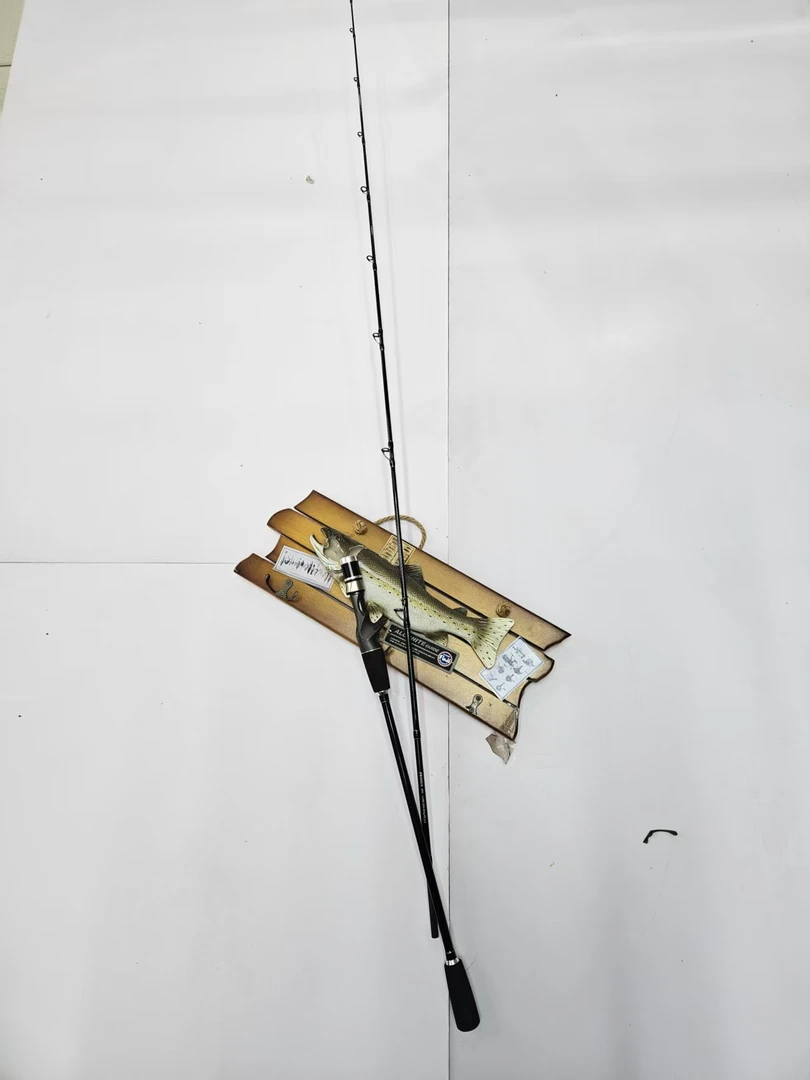 一节半 近海轻量化1.8米枪柄手持电轮杆 拉流杆铁板竿