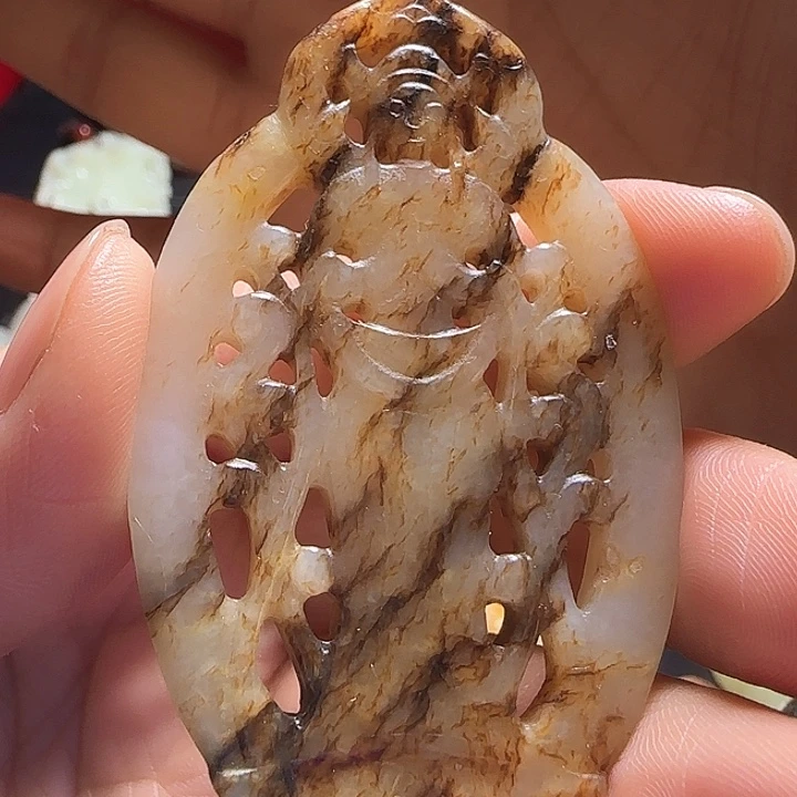 和田玉车挂未镶嵌