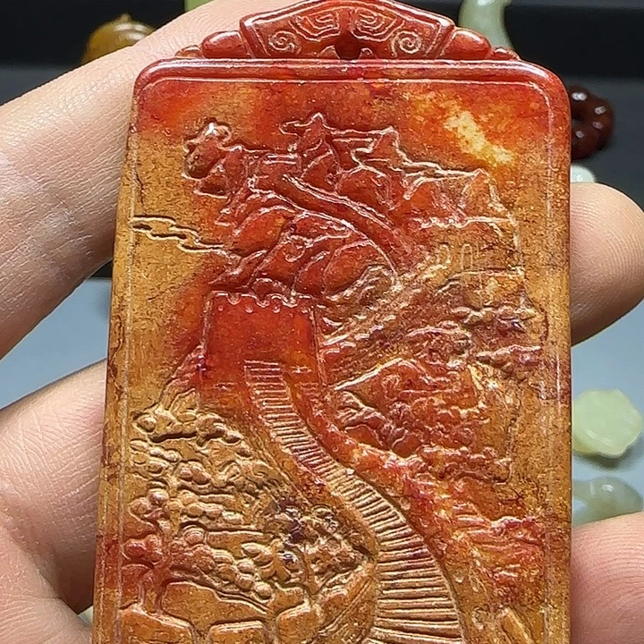 和田玉未镶嵌挂件