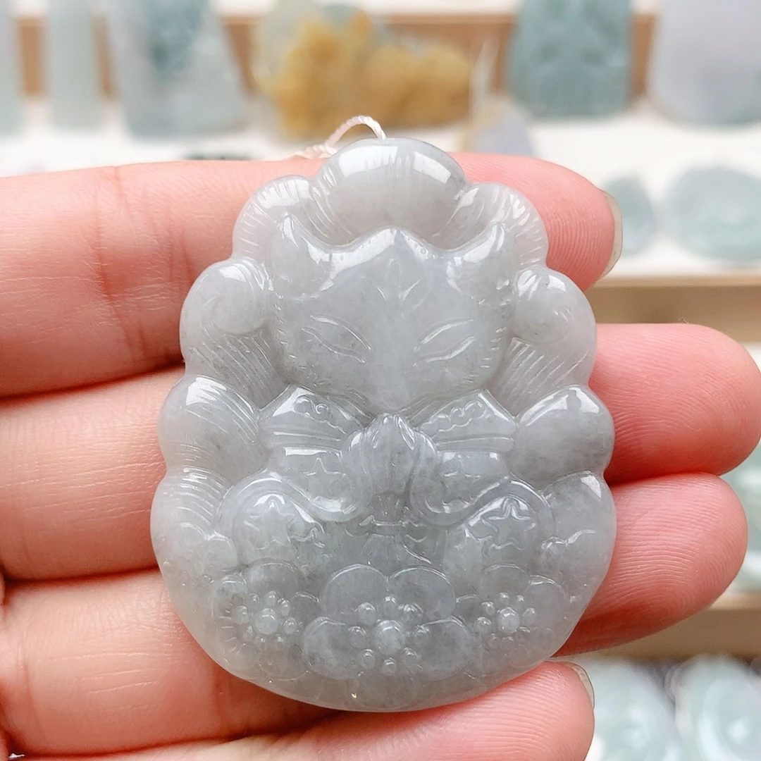 翡翠未镶嵌吊坠(不含链)20九尾狐