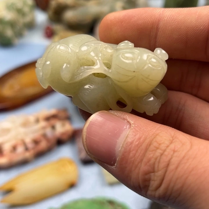 其他陶精品手把件摆件