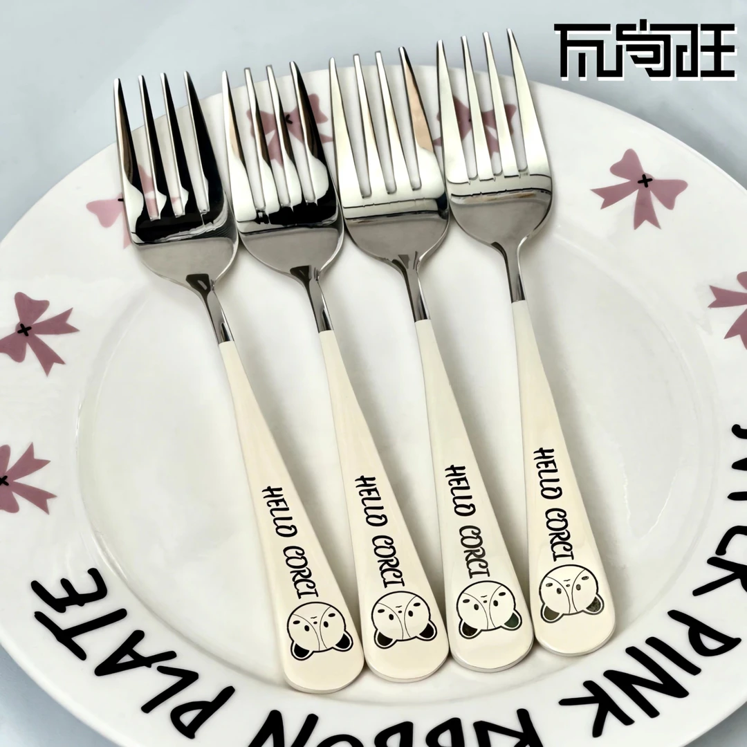 瓦尚旺不锈钢叉子西餐家用餐叉沙拉意面西餐叉主餐叉牛排叉多功能