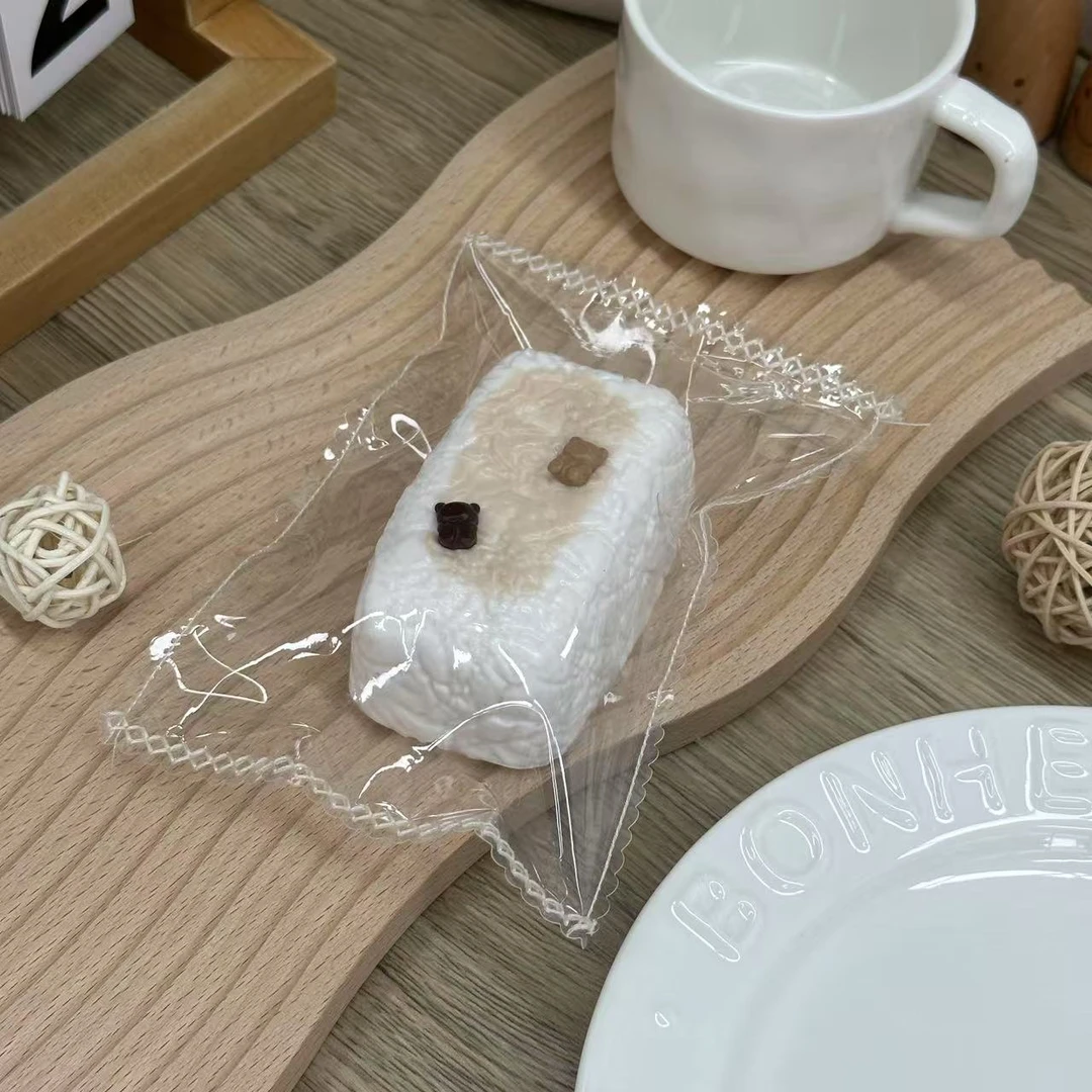 【奶酪泥】萌粒小熊酸奶块 纯手工硅胶捏捏乐解压玩具