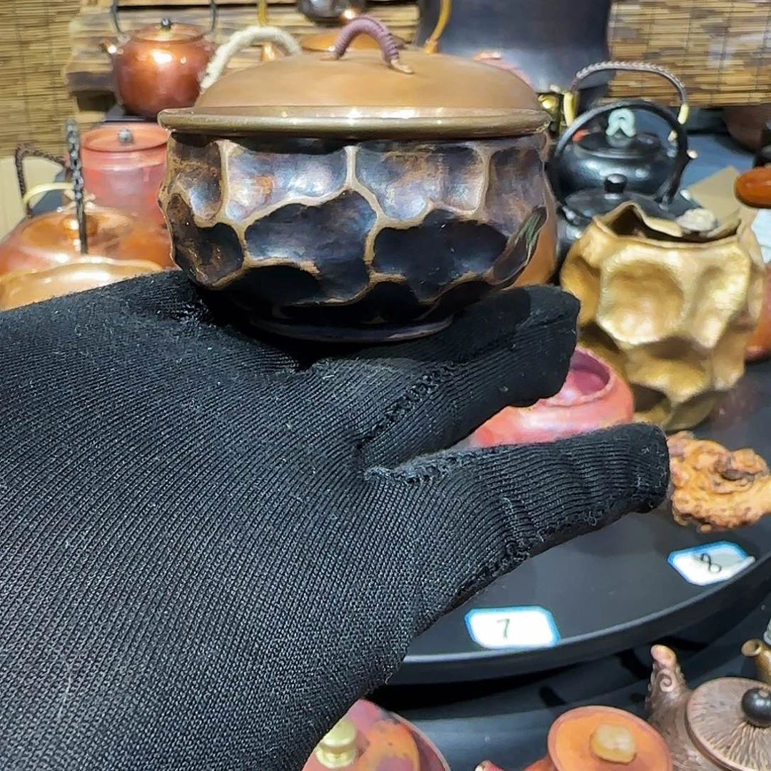 手工制作紫铜约35毫升容量