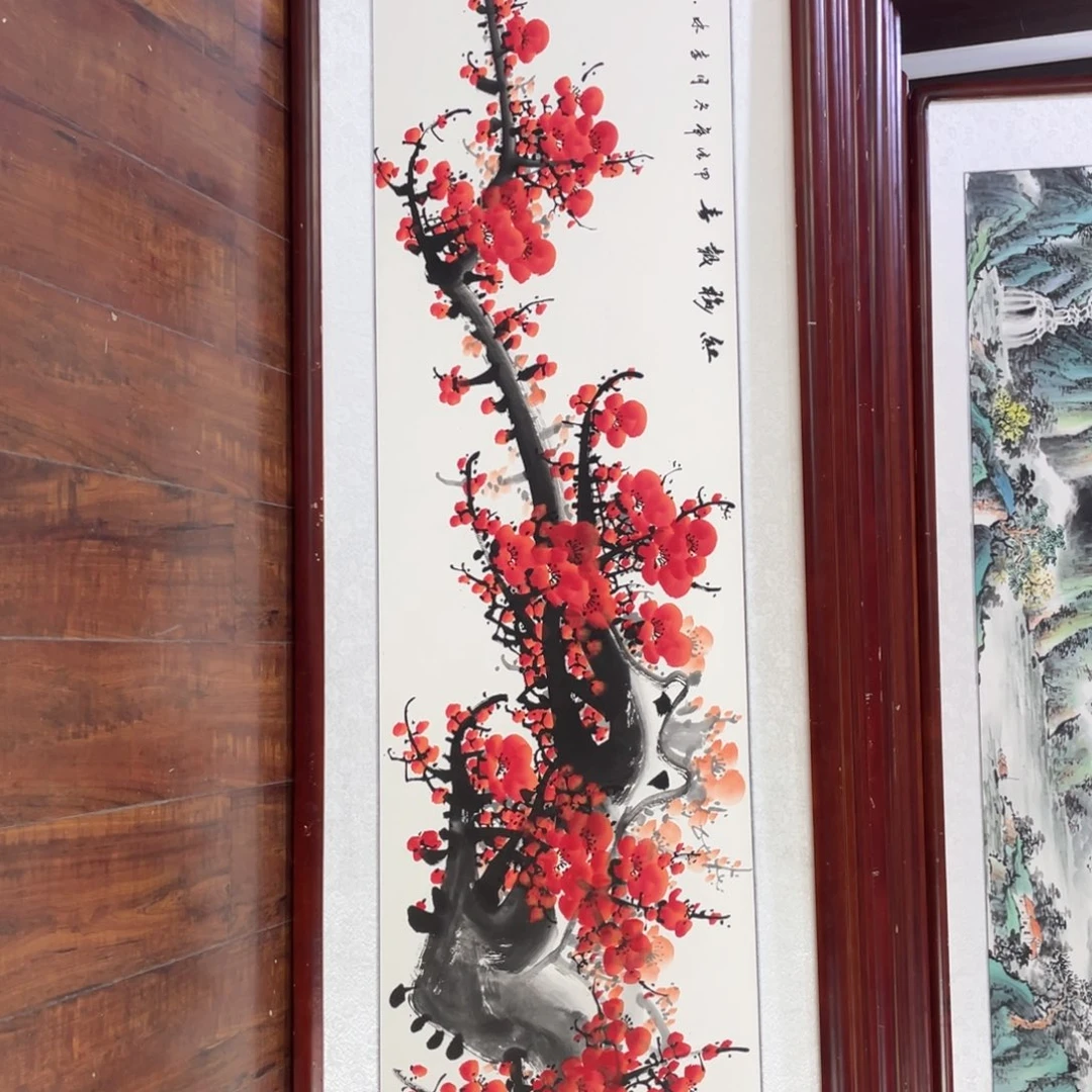 国画带框尺寸48*163厘米