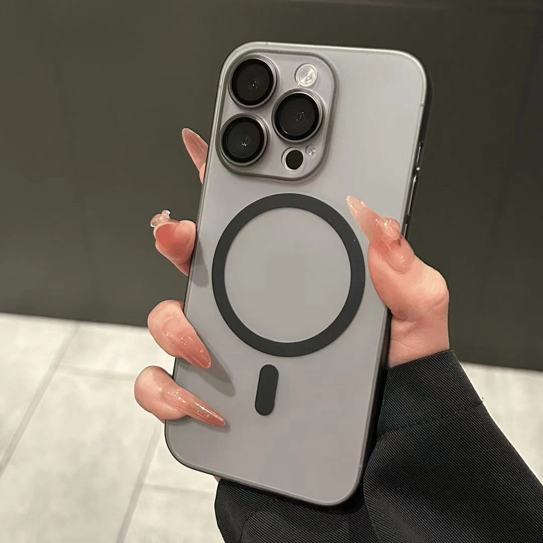 高级磨砂磁吸适用于苹果16手机壳iPhone15promax全包镜头14/13/12