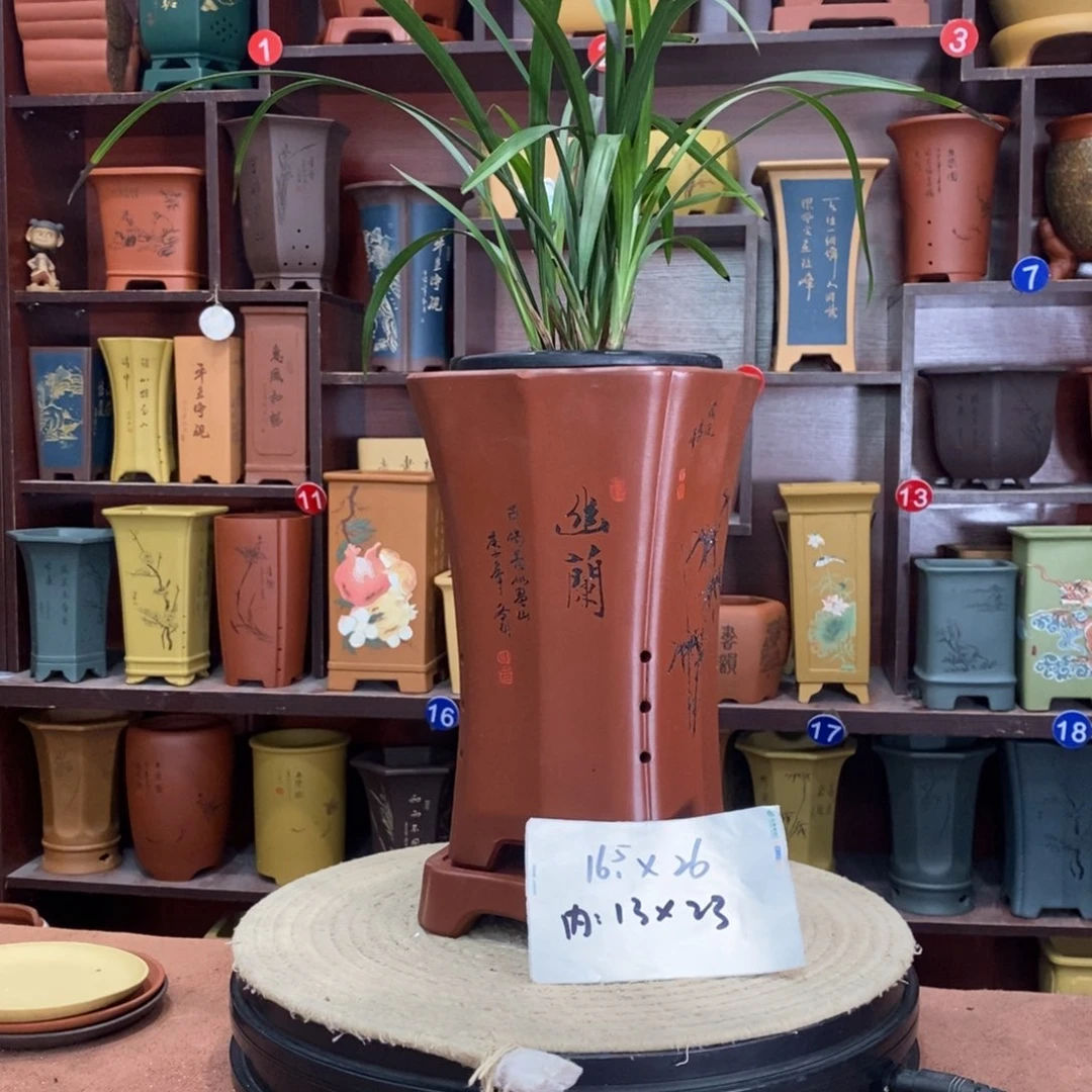 紫砂艺术紫砂花盆