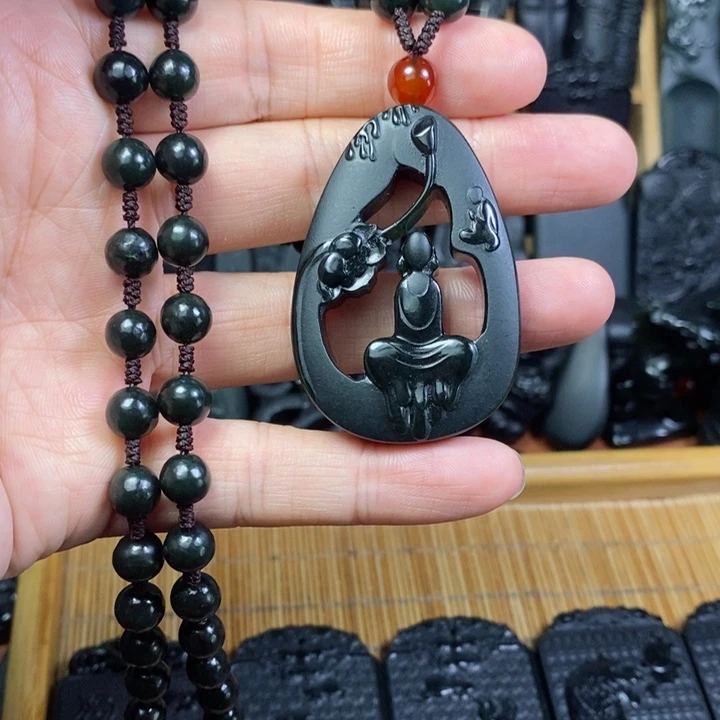 和田玉（青玉）未镶嵌颈饰