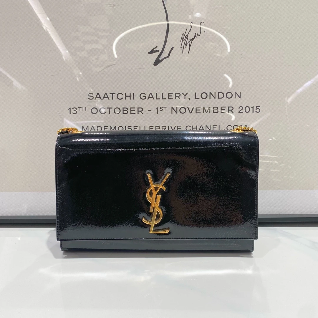 95新 YSL/圣罗兰 ysl圣罗兰黑色链条包（14139）