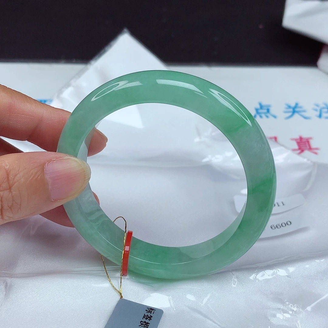 未镶嵌手镯翡翠55圈4911
