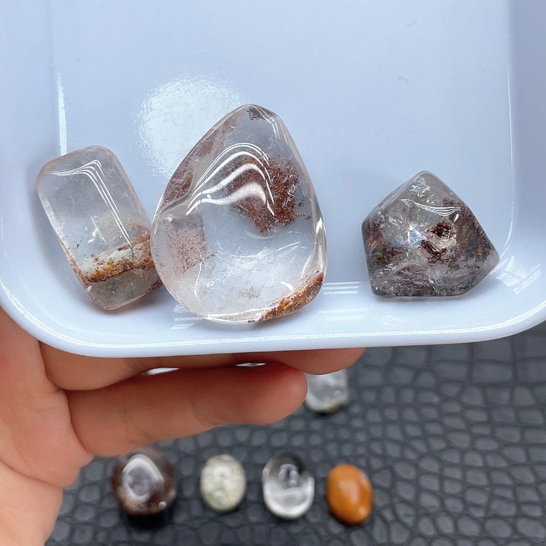 珠宝半成品未镶嵌水晶46幽灵水滴