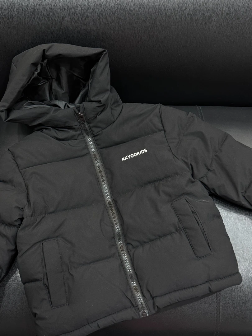 （现货）韩版儿童KKY三色连帽棉服外套