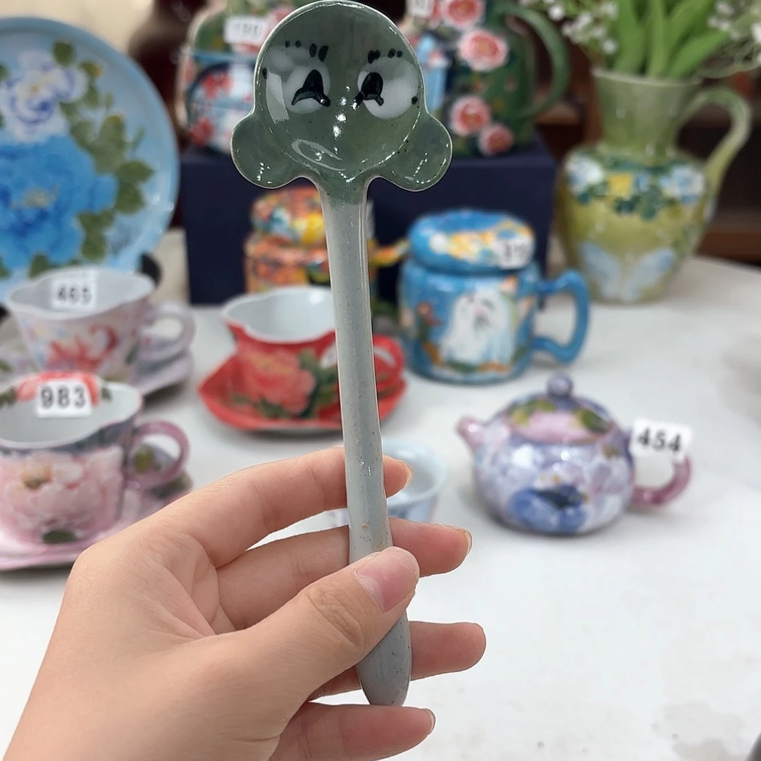 景德镇手绘高温釉下彩陶瓷茶具
