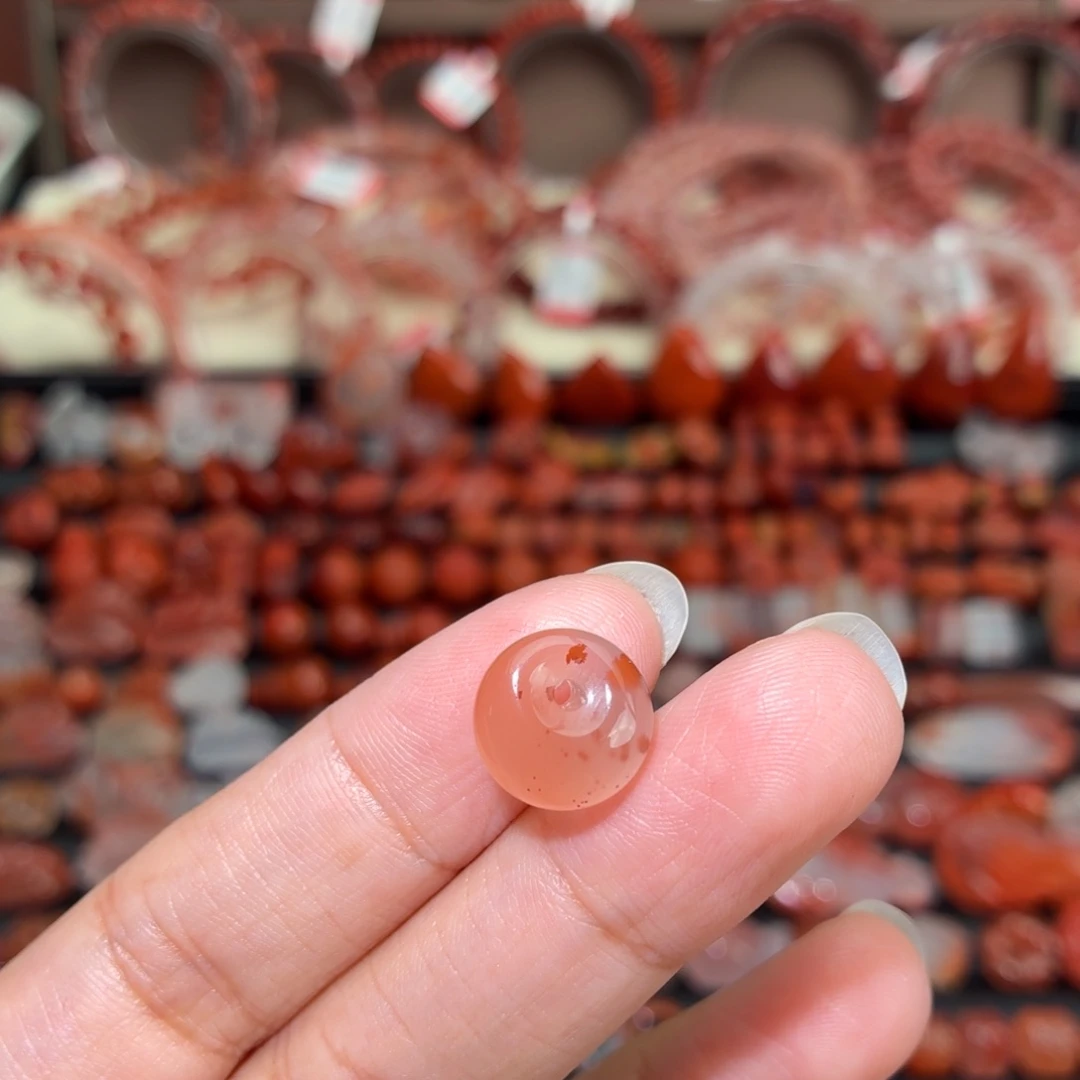 南红玛瑙未镶嵌颈饰公主扣卡12