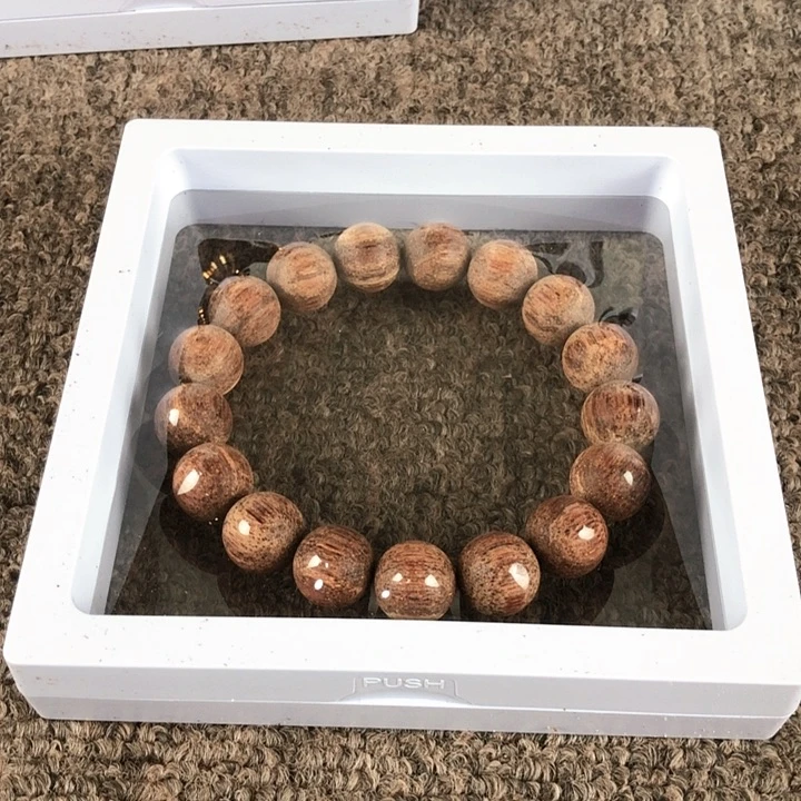 降真香手串/手链1.2到顶白棋金丝糖结碳化东枝