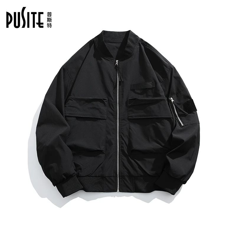 普斯特PUSITE春夏个性高街美式休闲飞行夹克百搭时尚宽松潮流外套