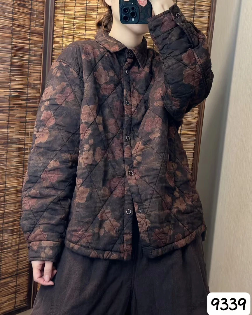 宽松显瘦百搭时尚炒色棉服衬衫