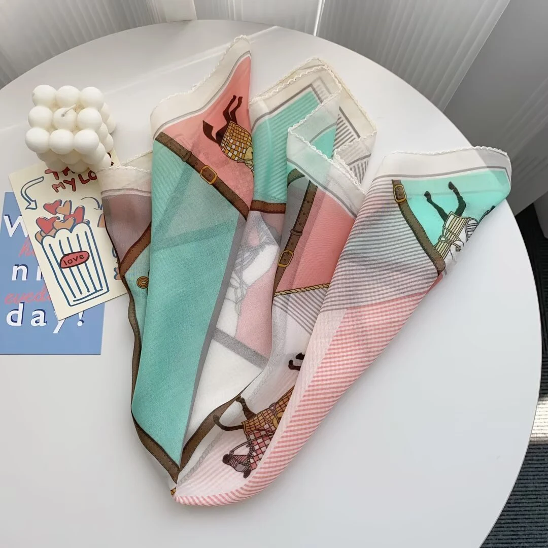 春秋新品60方丝巾围巾披肩头巾时尚百搭高级感气质围脖领巾护颈女