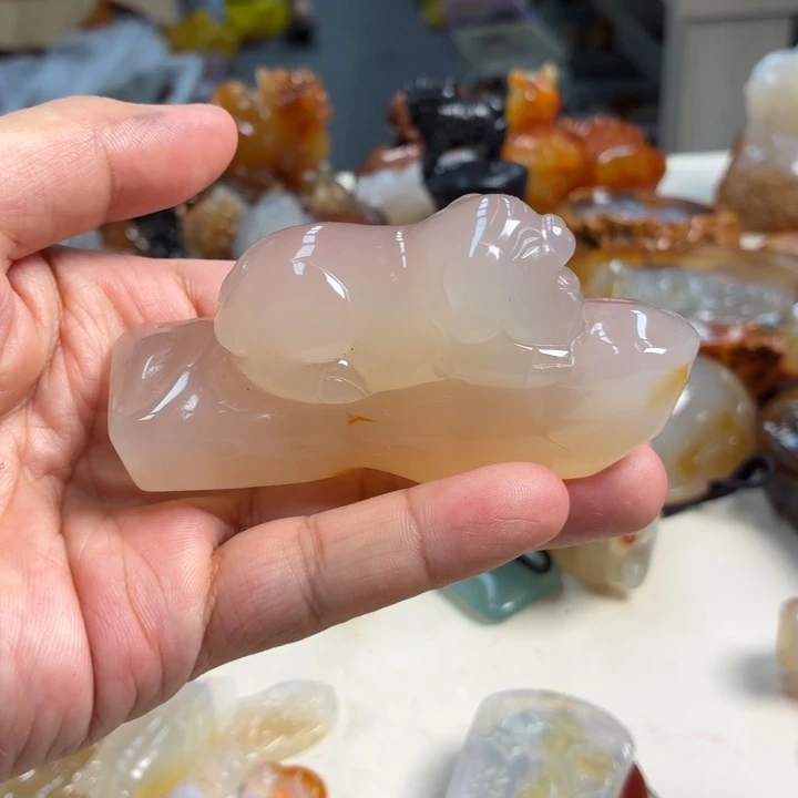 玛瑙/玉髓未镶嵌吊坠(不含链)