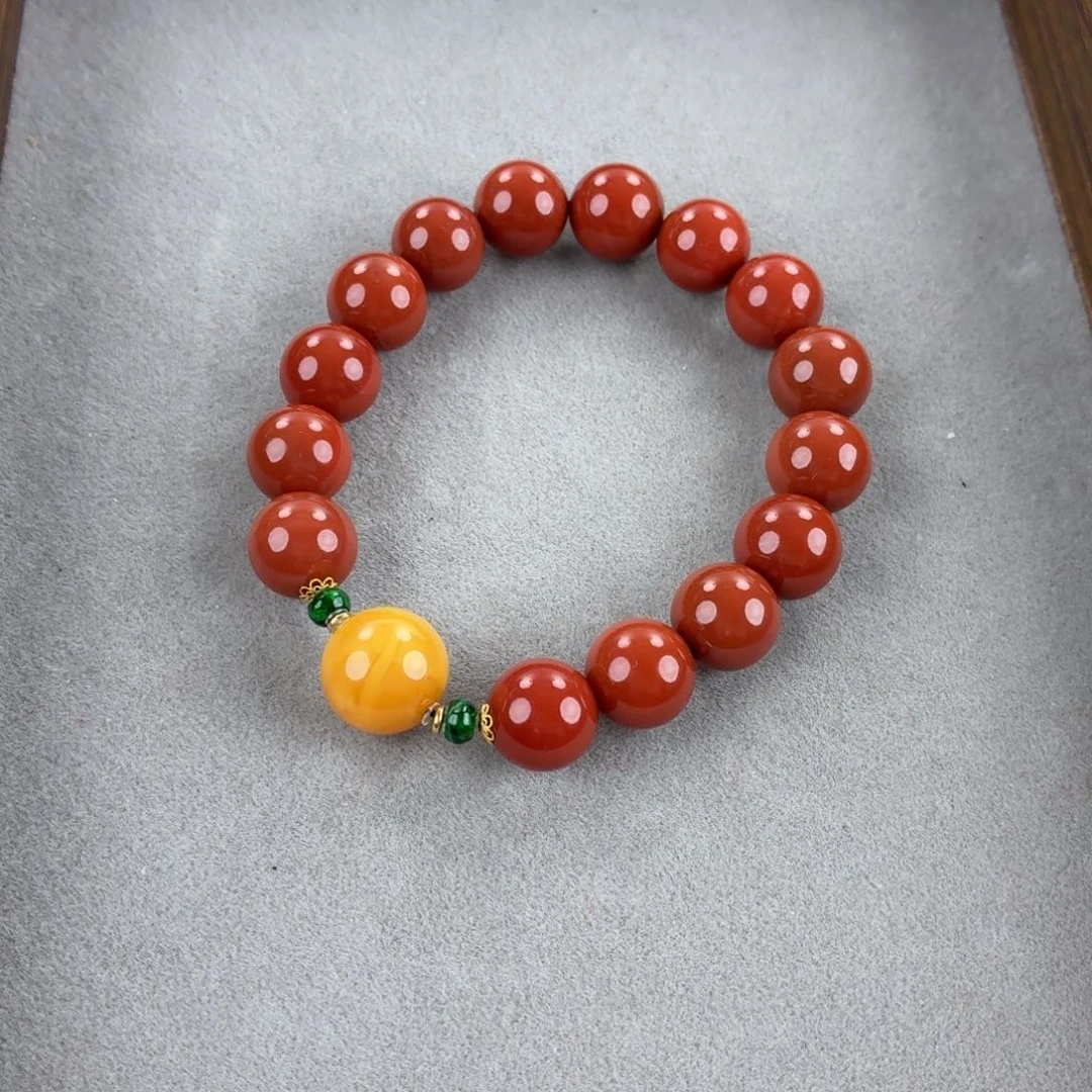 南红玛瑙未镶嵌手链026