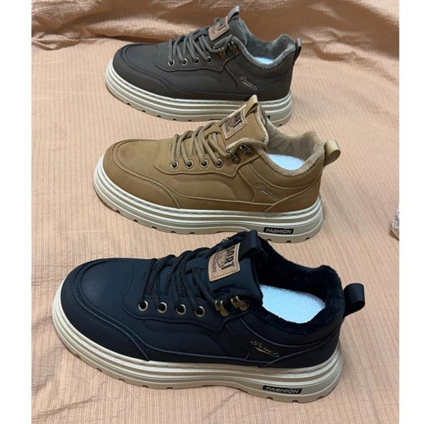 透气防滑耐磨休闲鞋秋季学院风秋冬马丁靴冬季增高M818