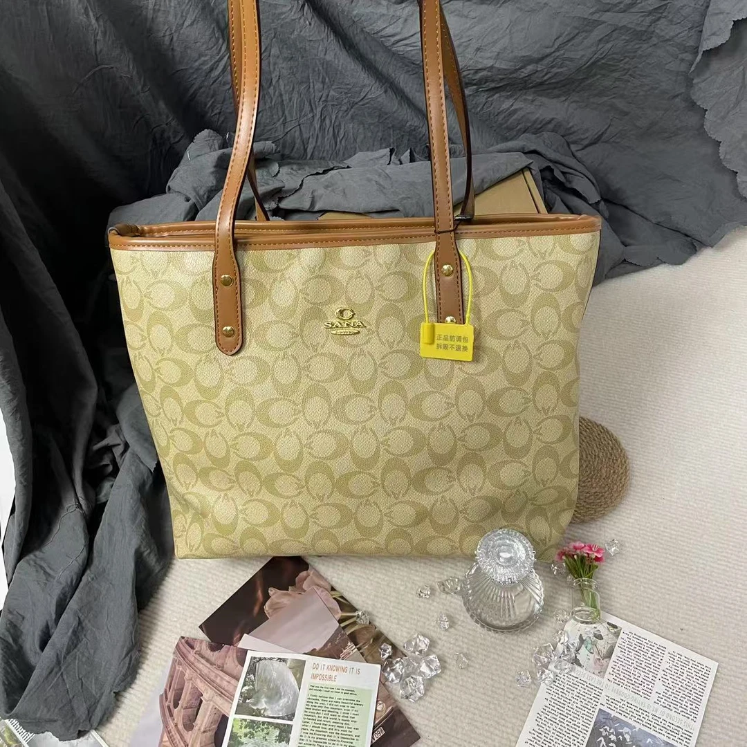 复古轻奢托特包包女复古手提单肩斜挎包-4610