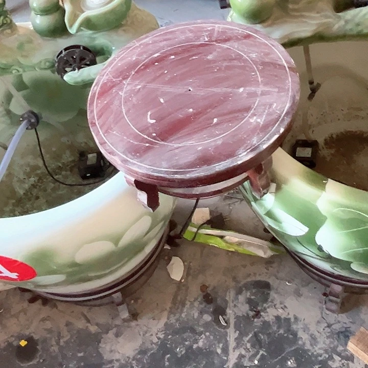随***安瓷片圆盘底座中号一个