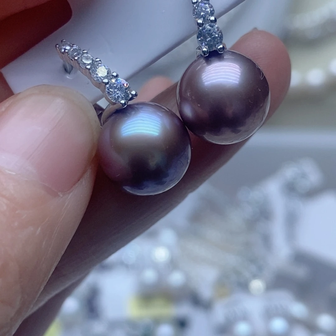 未镶嵌耳钉淡水珍珠