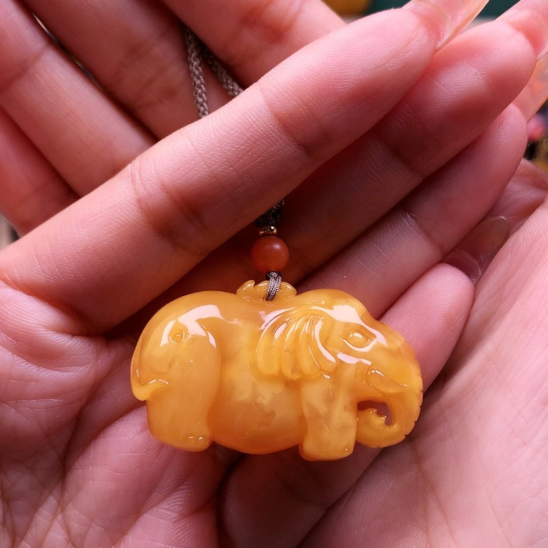 蜜蜡颈饰未镶嵌?****?吊坠