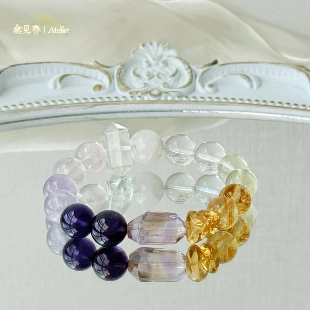 【人间富贵花】愈见春-天然水晶原创手串多样性发货 发其一
