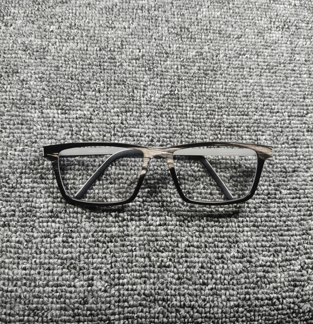 牛角眼镜 1816同款超轻牛角眼镜框配纯钛腿时尚框镜