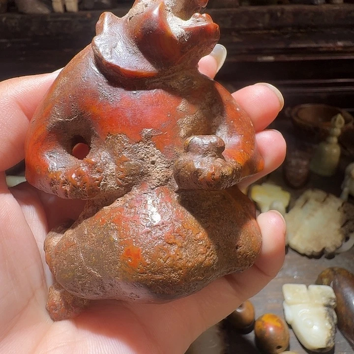 古***道和田玉未镶嵌挂件