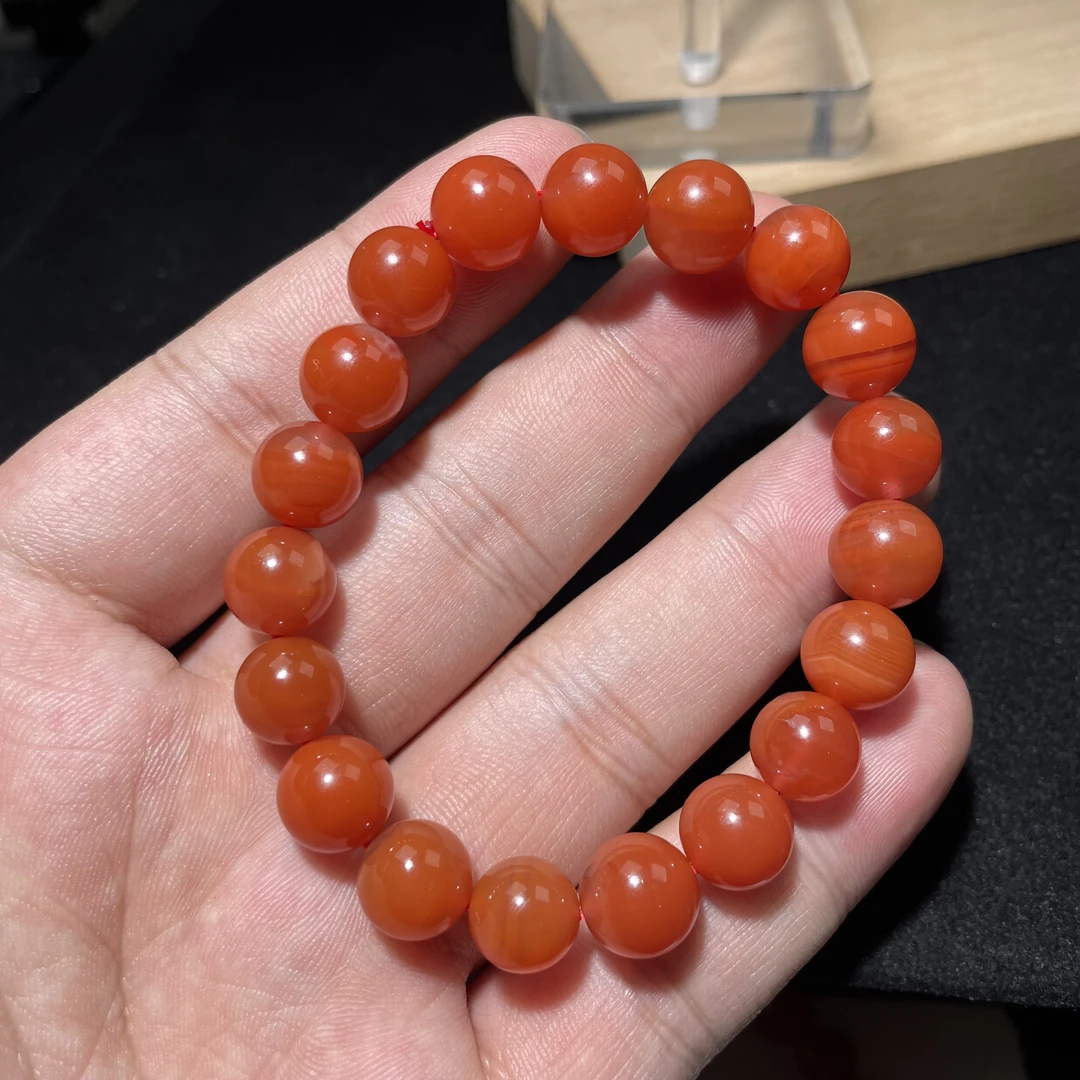 樱桃红南红手串10mm+ KT24110450