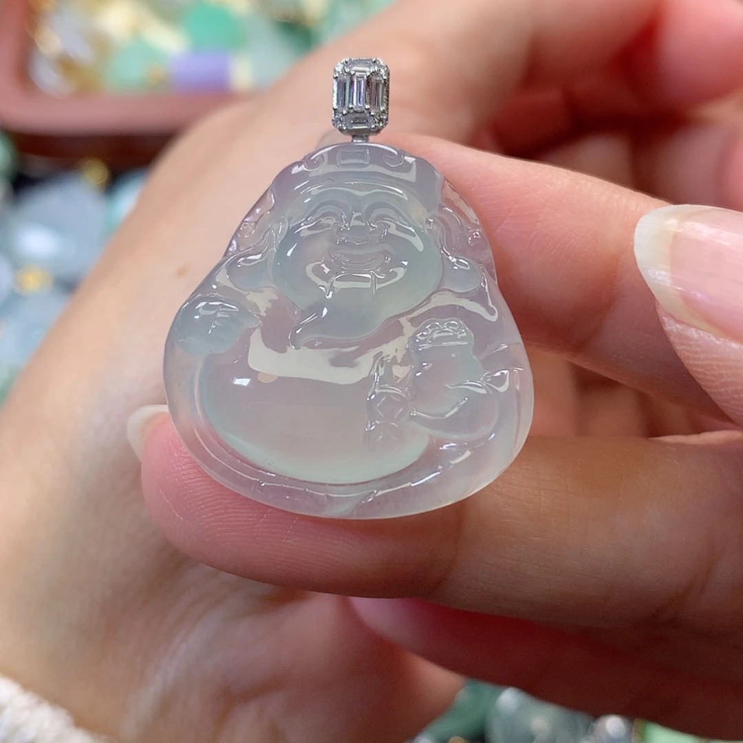 【闪购商品】吊坠(赠链)18K金镶嵌翡翠