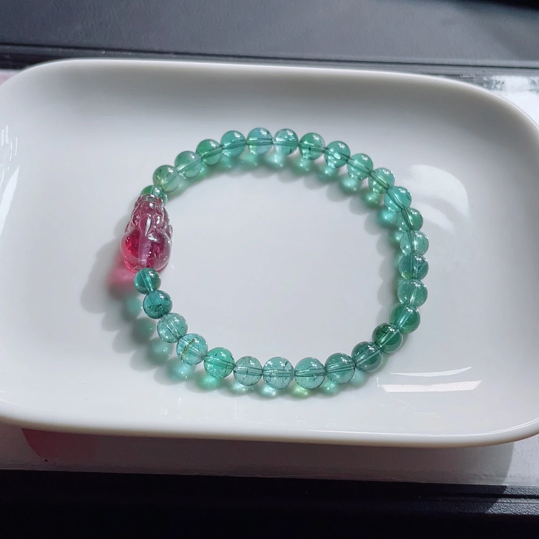 未镶嵌碧玺手链6mm左右