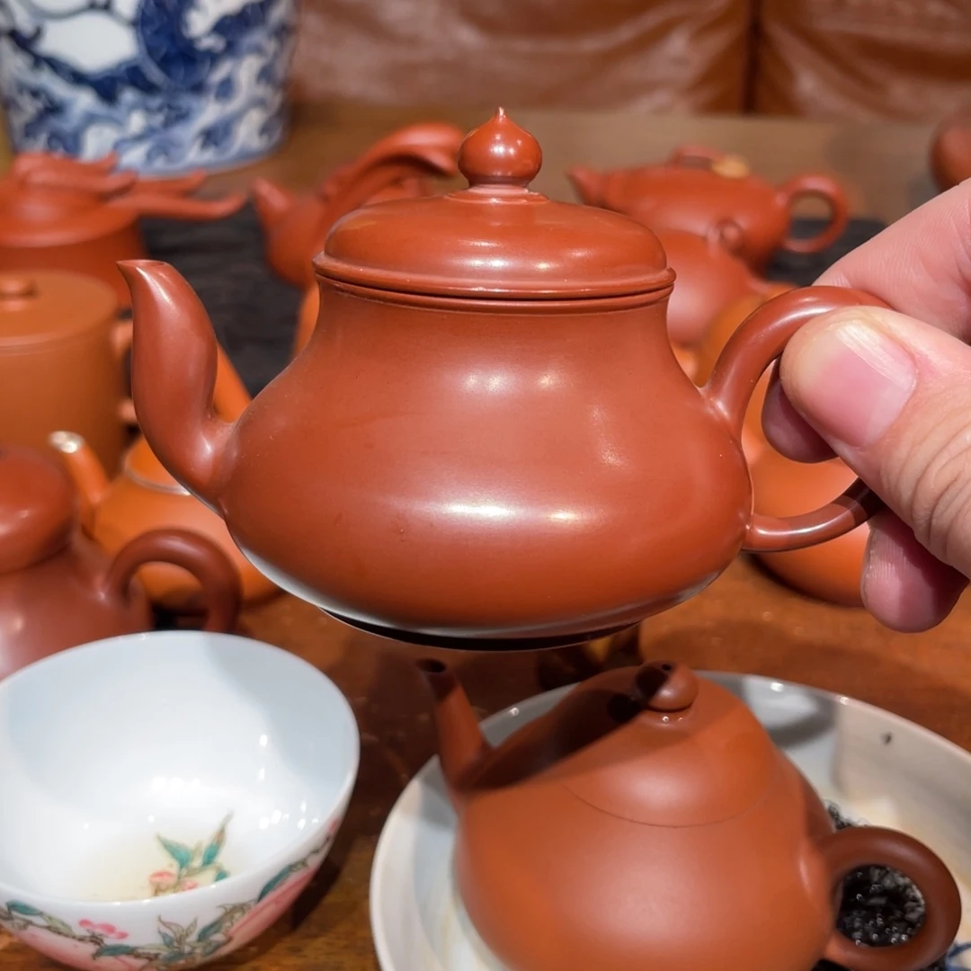 日***鲁茶壶紫砂君德，100毫升，纯手工