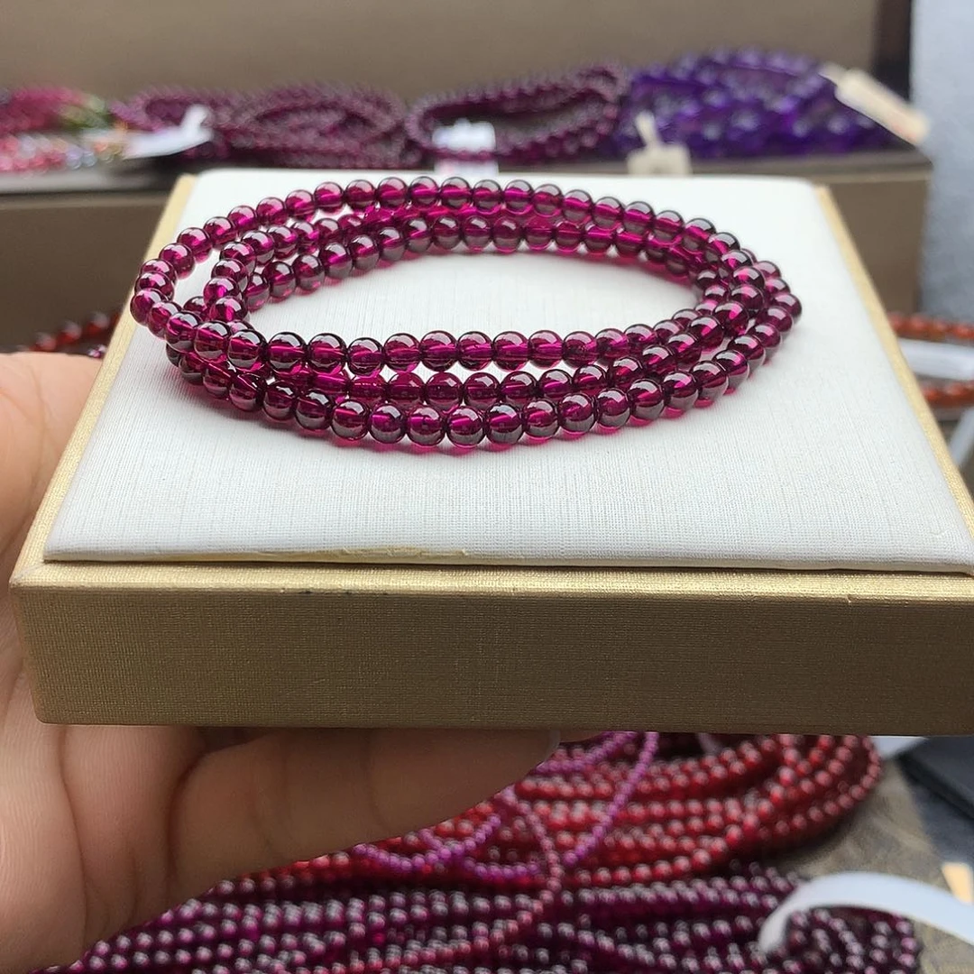 石榴石手串未镶嵌4.5