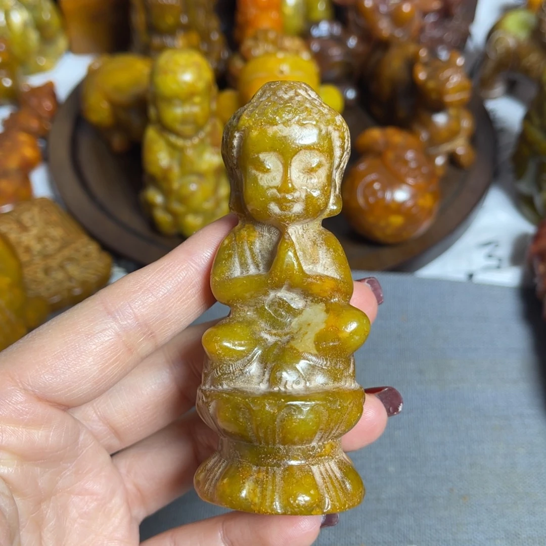 蛇纹石玉合金颈饰